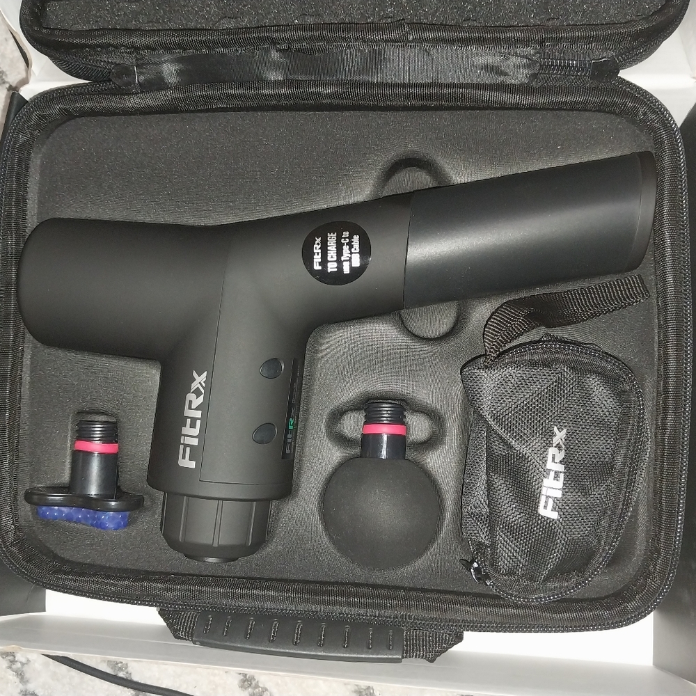 NEW FITRX Black Portable Massage Gun